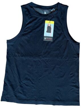 NWT Spyder Sleeveless Active Tank Black Small